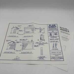 Builders In Scale HO Scale Construction Manual Kit 603 Plans